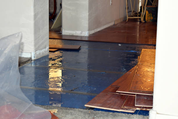 Professional Water Extraction technician working in Warner, OK